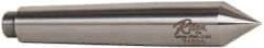 Riten - 0.7" Head Diam, Hardened Tool Steel Standard Point Solid Dead Center - 2MT Morse Taper, 0.7" Point Diam, 4-3/16" OAL - Top Tool & Supply