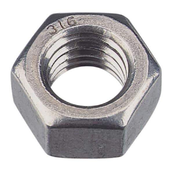 Value Collection - M36x4.00 Metric Coarse Steel Right Hand Hex Nut - 55mm Across Flats, 29mm High, Zinc-Plated Finish - Top Tool & Supply