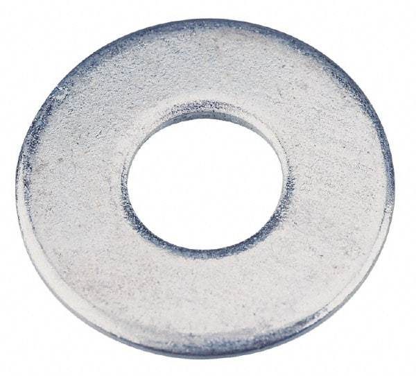 Value Collection - 5/16" Screw, Steel USS Flat Washer - 0.37" ID x 0.905" OD, 0.104" Thick, Zinc-Plated Finish - Top Tool & Supply