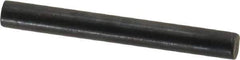 Holo-Krome - 4mm Diam x 35mm Pin Length Grade 8 Alloy Steel Standard Dowel Pin - Black Luster Finish, C 60 (Surface) & C 50-58 Hardness, 1 Beveled & 1 Rounded End - Top Tool & Supply