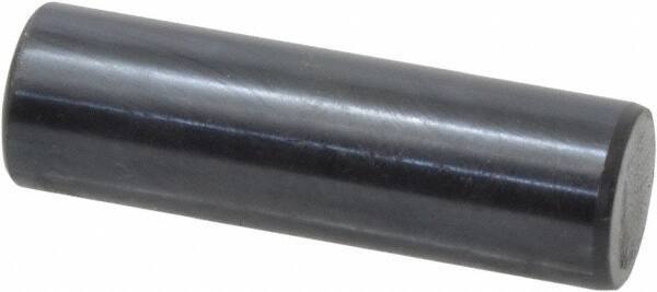 Holo-Krome - 12mm Diam x 40mm Pin Length Grade 8 Alloy Steel Standard Dowel Pin - Black Luster Finish, C 60 (Surface) & C 50-58 Hardness, 1 Beveled & 1 Rounded End - Top Tool & Supply