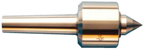 Riten - MT2 Taper Shank, 2-1/8" Head Diam 2,600 Lb Capacity Live Center - 6,000 Max RPM, 2" Head Length, 1" Point Diam, 1-1/4" Point Len, 440 Lb Max Workpc, Standard Point - Top Tool & Supply