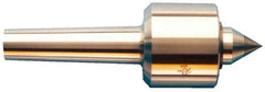 Riten - MT3 Taper Shank, 2-1/8" Head Diam 3,400 Lb Capacity Live Center - 6,000 Max RPM, 2" Head Length, 1" Point Diam, 1-3/8" Point Len, 1,100 Lb Max Workpc, Standard Point - Top Tool & Supply