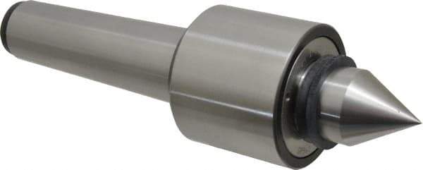 Riten - MT5 Taper Shank, 3-1/8" Head Diam 6,800 Lb Capacity Live Center - 4,000 Max RPM, 2-7/16" Head Length, 1-9/16" Point Diam, 2-3/8" Point Len, 2,900 Lb Max Workpc, Standard Point - Top Tool & Supply