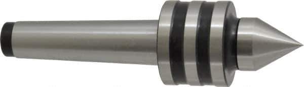 Interstate - MT3 Taper Shank, 1-47/64" Head Diam 858 Lb Capacity Live Center - 1-11/32" Head Length, 1-1/16" Point Diam, 1.4531" Point Len, 650 Lb Max Workpc, 6-1/4" OAL, Standard Point - Top Tool & Supply