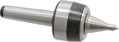 Royal Products - MT3 Taper Shank, 2.33" Head Diam 4,640 Lb Capacity Live Center - 5,000 Max RPM, 1-3/4" Head Length, 1" Point Diam, 1.86" Point Len, 740 Lb Max Workpc, 7-1/16" OAL, 3/8" Tip Diam, Long Point - Top Tool & Supply