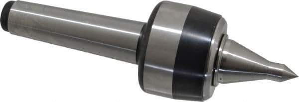 Royal Products - MT4 Taper Shank, 2.68" Head Diam 5,170 Lb Capacity Live Center - 4,500 Max RPM, 1.98" Head Length, 1-1/4" Point Diam, 2.18" Point Len, 1,120 Lb Max Workpc, 8-5/8" OAL, 1/2" Tip Diam, Long Point - Top Tool & Supply