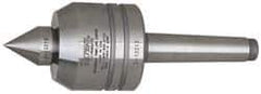 Royal Products - MT2 Taper Shank, 2" Head Diam 1,350 Lb Capacity Live Center - 6,000 Max RPM, 1.85" Head Length, 7/8" Point Diam, 1.13" Point Len, 390 Lb Max Workpc, 5-13/16" OAL, Changeable Standard Point - Top Tool & Supply