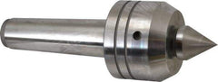 Royal Products - MT5 Taper Shank, 3-1/2" Head Diam 2,880 Lb Capacity Live Center - 3,500 Max RPM, 2.64" Head Length, 1-1/2" Point Diam, 1.79" Point Len, 1,070 Lb Max Workpc, 10-1/16" OAL, Changeable Standard Point - Top Tool & Supply