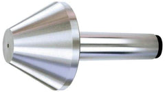 Royal Products - MT5 Taper Shank, 6.15" Head Diam 5,950 Lb Capacity Live Center - 3,500 Max RPM, 3-5/8" Head Length, 2-1/2" Point Diam, 3.6" Point Len, 1,450 Lb Max Workpc, 9-5/16" OAL, Bull Nose Point - Top Tool & Supply