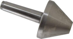 Royal Products - MT4 Taper Shank, 4.15" Head Diam 3,410 Lb Capacity Live Center - 4,500 Max RPM, 3" Head Length, 1-1/4" Point Diam, 3.01" Point Len, 860 Lb Max Workpc, 7-9/16" OAL, Bull Nose Point - Top Tool & Supply