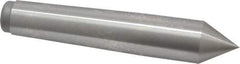 Royal Products - 0.938" Head Diam, High Speed Steel Standard Point Solid Dead Center - 3MT Morse Taper, 0.938" Point Diam, 5-1/4" OAL - Top Tool & Supply