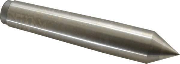 Royal Products - 1.231" Head Diam, High Speed Steel Standard Point Solid Dead Center - 4MT Morse Taper, 1.231" Point Diam, 6-3/4" OAL - Top Tool & Supply