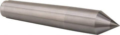 Royal Products - 1.231" Head Diam, Carbide-Tipped Steel Standard Point Solid Dead Center - 4MT Morse Taper, 1.231" Point Diam, 6-3/4" OAL - Top Tool & Supply