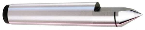 Royal Products - 1.748" Head Diam, Carbide-Tipped Steel Standard Point Half Dead Center - 5MT Morse Taper, 1.748" Point Diam, 8-1/2" OAL - Top Tool & Supply