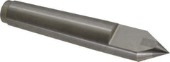 Royal Products - 0.938" Head Diam, Carbide-Tipped Steel Standard Point Half Dead Center - 3MT Morse Taper, 0.938" Point Diam, 5-1/4" OAL - Top Tool & Supply