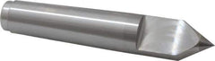 Royal Products - 1.231" Head Diam, Carbide-Tipped Steel Standard Point Half Dead Center - 4MT Morse Taper, 1.231" Point Diam, 6-3/4" OAL - Top Tool & Supply