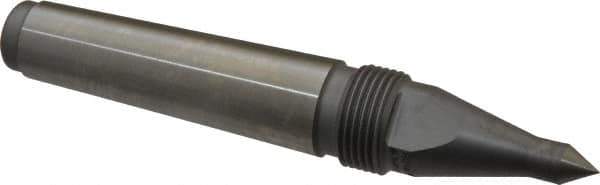 Royal Products - 0.938" Head Diam, Hardened Steel Long Point Solid Dead Center - 3MT Morse Taper, 0.38" Point Diam, 0.63" Point Length, 5-15/16" OAL - Top Tool & Supply