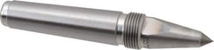 Royal Products - 0.938" Head Diam, Carbide-Tipped Steel Long Point Solid Dead Center - 3MT Morse Taper, 0.38" Point Diam, 5.94" OAL - Top Tool & Supply