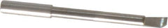 Accupro - 0.12" Min Bore Diam, 1" Max Bore Depth, 1/8 Shank Diam, Helical Boring Bar - Right Hand Cut, Solid Carbide, Bright Finish - Exact Industrial Supply