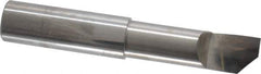 Accupro - 0.48" Min Bore Diam, 1-1/2" Max Bore Depth, 1/2 Shank Diam, Helical Boring Bar - Right Hand Cut, Solid Carbide, Bright Finish - Exact Industrial Supply