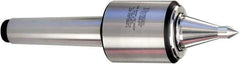 Royal Products - MT2 Taper Shank, 1-3/4" Head Diam 1,735 Lb Capacity Live Center - 6,000 Max RPM, 2.12" Head Length, 7/8" Point Diam, 1-3/4" Point Len, 885 Lb Max Workpc, 6-19/32" OAL, 3/8" Tip Diam, Long Point - Top Tool & Supply