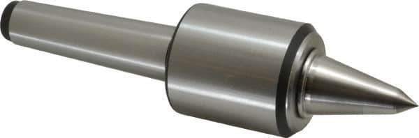 Royal Products - MT4 Taper Shank, 2.45" Head Diam 1,905 Lb Capacity Carbide Tipped Live Center - 12,000 Max RPM, 2.78" Head Length, 1-1/4" Point Diam, 2.35" Point Len, 525 Lb Max Workpc, 9-5/8" OAL, 1/2" Tip Diam, Long Point - Top Tool & Supply