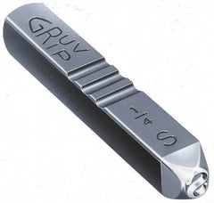 Made in USA - 3/8" Character Size, 8 Character, Heavy Duty Individual Steel Stamp - Steel, Individual - Top Tool & Supply