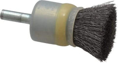 Osborn - 3/4" Brush Diam, Crimped, End Brush - 1/4" Diam Shank, 20,000 Max RPM - Top Tool & Supply