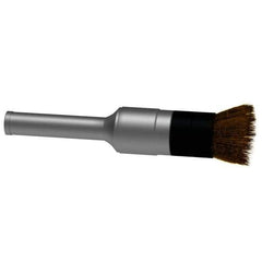 Osborn - 1/2" Brush Diam, Crimped, End Brush - 1/4" Diam Shank, 10,000 Max RPM - Top Tool & Supply