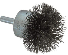 Osborn - 2" Brush Diam, Crimped, End Brush - 1/4" Diam Shank, 15,000 Max RPM - Top Tool & Supply