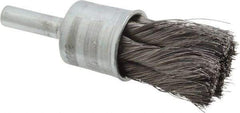 Osborn - 1/2" Brush Diam, Knotted, End Brush - 1/4" Diam Shank, 22,000 Max RPM - Top Tool & Supply