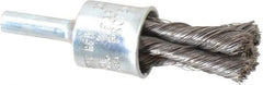 Osborn - 1/2" Brush Diam, Knotted, End Brush - 1/4" Diam Shank, 22,000 Max RPM - Top Tool & Supply