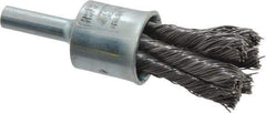 Osborn - 1/2" Brush Diam, Knotted, End Brush - 1/4" Diam Shank, 22,000 Max RPM - Top Tool & Supply