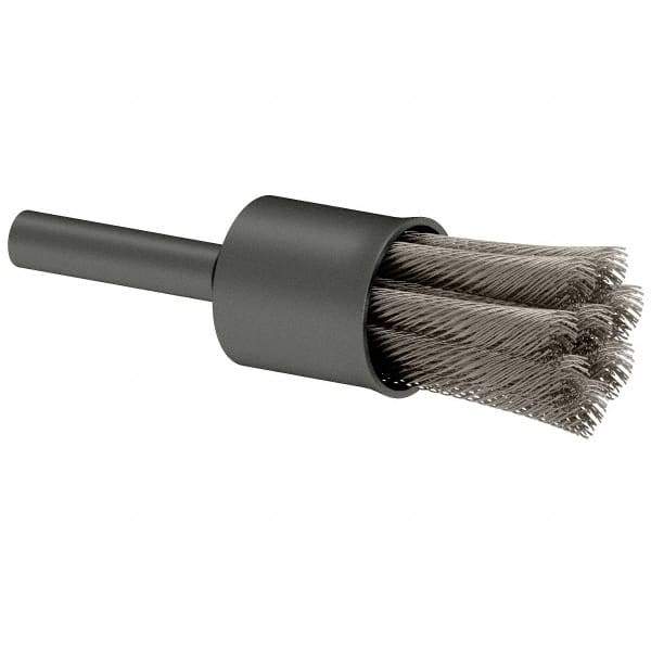 Osborn - 1/2" Brush Diam, Knotted, End Brush - 1/4" Diam Shank, 22,000 Max RPM - Top Tool & Supply