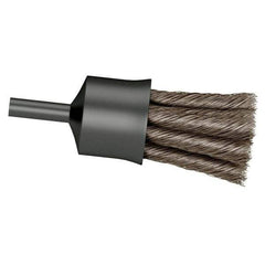 Osborn - 3/4" Brush Diam, Knotted, End Brush - 1/4" Diam Shank, 20,000 Max RPM - Top Tool & Supply