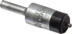 Osborn - 1/2" Brush Diam, End Brush - 1/4" Diam Shank, 1/8" Pilot Diam, 25,000 Max RPM - Top Tool & Supply