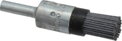 Osborn - 120 Grit, 1/2" Brush Diam, End Brush - Fine Grade, 1/4" Diam Shank, 9,000 Max RPM - Top Tool & Supply