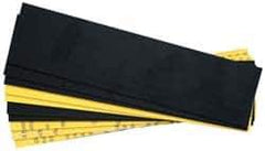 Gravotech - 8 Inch Long x 2 Inch High, Plastic Engraving Stock - Yellow and Black - Top Tool & Supply