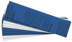 Gravotech - 10 Inch Long x 2 Inch High, Plastic Engraving Stock - Blue and White - Top Tool & Supply