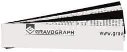 Gravotech - 10 Inch Long x 2 Inch High, Plastic Engraving Stock - White and Black - Top Tool & Supply