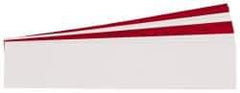 Gravotech - 10 Inch Long x 2 Inch High, Plastic Engraving Stock - Red and White - Top Tool & Supply