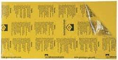 Gravotech - 24 Inch Long x 12 Inch High, Plastic Engraving Stock - Yellow and Black - Top Tool & Supply