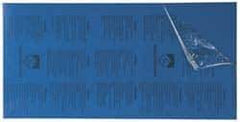 Gravotech - 24 Inch Long x 12 Inch High, Plastic Engraving Stock - Blue and White - Top Tool & Supply