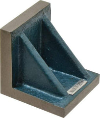 Interstate - 3" Wide x 3" Deep x 3" High Cast Iron Precision-Ground Angle Plate - Standard Plate, Flat Surface, Double Web, Single Plate - Top Tool & Supply