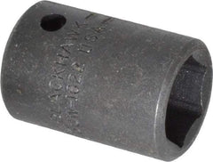 Blackhawk by Proto - 1/2" Drive 11/16" Standard Impact Socket - 6 Points, 1-1/2" OAL - Top Tool & Supply