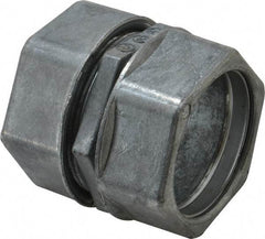 Thomas & Betts - 1-1/2" Trade, Die Cast Zinc Compression EMT Conduit Coupling - Noninsulated - Top Tool & Supply