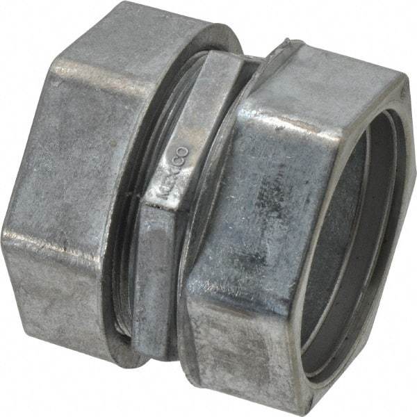 Thomas & Betts - 2" Trade, Die Cast Zinc Compression EMT Conduit Coupling - Noninsulated - Top Tool & Supply