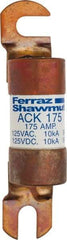 Ferraz Shawmut - 175 Amp Time Delay Round Forklift & Truck Fuse - 125VAC, 125VDC, 4.72" Long x 1" Wide, Bussman ACK175, Ferraz Shawmut ACK175 - Top Tool & Supply