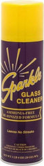 Made in USA - 20 oz Aerosol Unscented Glass Cleaner - Use on Glass Surfaces, Plexiglass - Top Tool & Supply